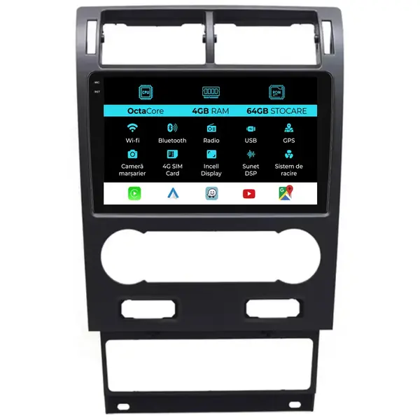 Navigatie Dedicata Ford Mondeo (2000 - 2007), 9 Inch, 4Gb Ram, 64Gb Stocare, Android Auto, Carplay
