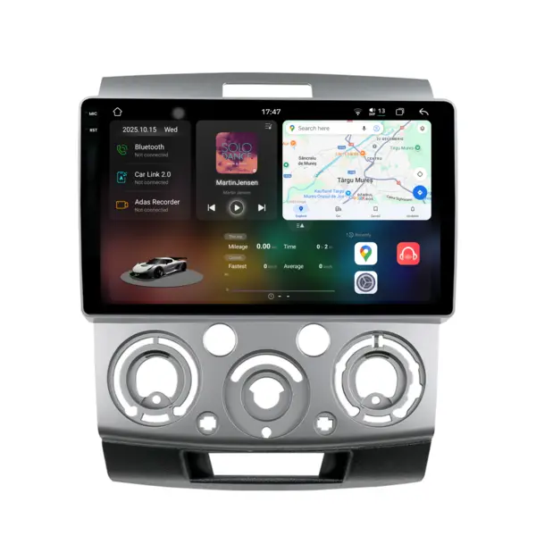 Navigatie Dedicata Ford Ranger (2005-2011), 2K, 12Gb Ram, 256Gb Stocare, Carplay