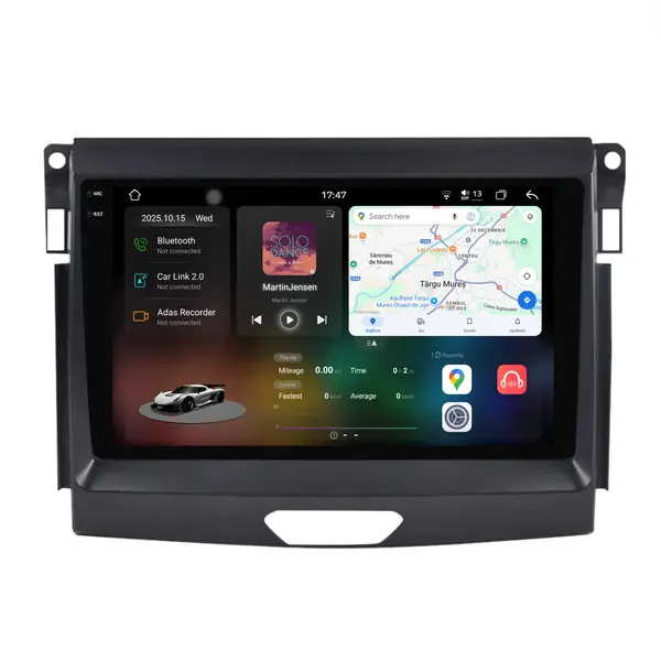 Navigatie Dedicata Ford Ranger (2011 -2015), 2K, 12Gb Ram, 256Gb Stocare, Android Auto, Carplay