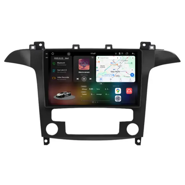 Navigatie Dedicata Ford S-Max (2006-2015), 2K, 12Gb Ram, 256Gb Stocare, Carplay, Clima automata