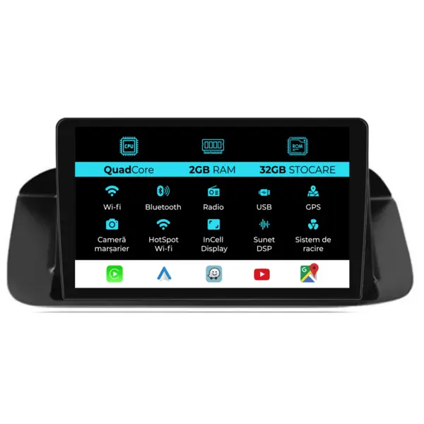Navigatie Dedicata Honda Accord VIII (2008-2012), 9Inch 2Gb Ram, 32Gb Stocare, Carplay