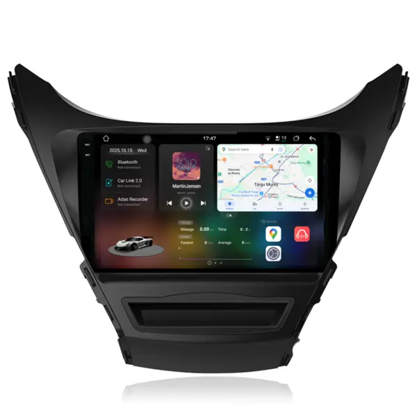 Navigatie Dedicata Hyundai Elantra (2006-2011), 2K, 12Gb Ram, 256Gb Stocare, Android Auto, Carplay