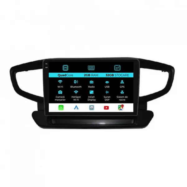 Navigatie Dedicata Hyundai Ioniq (2016-2020), 9 Inch, 2Gb Ram, 32Gb Stocare, Android Auto, Carplay