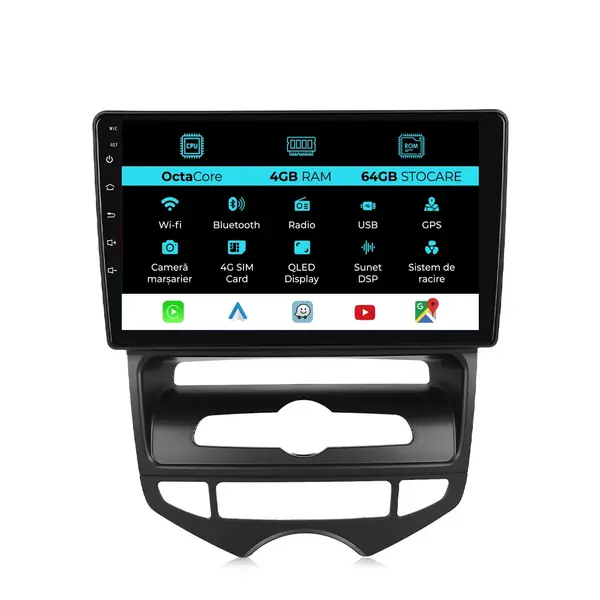 Navigatie Dedicata Hyundai IX20 (2010-2019), 9 Inch, 4Gb Ram, 64Gb Stocare, Android Auto, Carplay