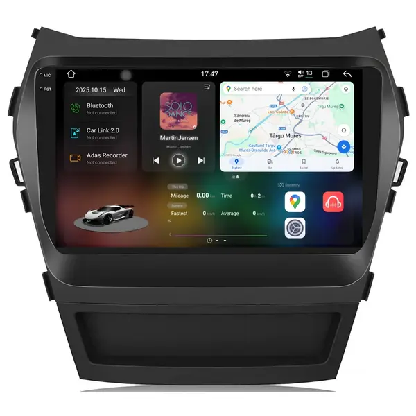 Navigatie Dedicata Hyundai IX45 SantaFe (2013-2017), 2K, 12Gb Ram, 256Gb Stocare, Android Auto, Carplay