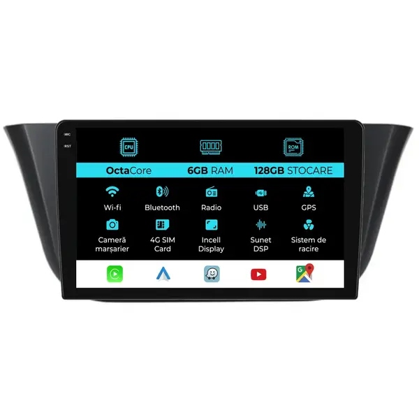 Navigatie Dedicata Iveco Daily (2014 - 2021), 9 Inch, 6Gb Ram, 128Gb Stocare, Android Auto, Carplay