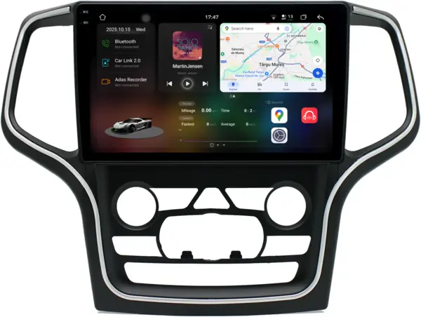 Navigatie Dedicata Jeep Grand Cherokee (2013-2020) , 2K, 12Gb Ram, 256Gb Stocare, Carplay
