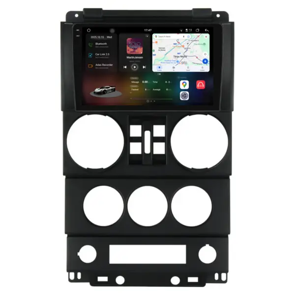 Navigatie Dedicata Jeep Wrangler Rubicon (2008-2010), 2K, 12Gb Ram, 64Gb Stocare, Carplay