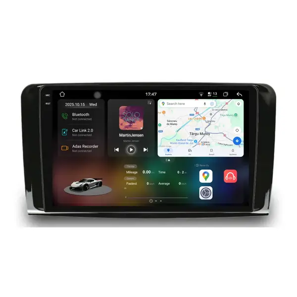 Navigatie Dedicata Mercedes Benz ML W164 GL X164 (2005 - 2012), 2K, 12Gb Ram, 256Gb Stocare, Carplay