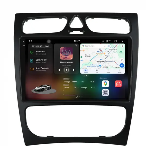 Navigatie Dedicata Mercedes C-Class W203 CLK W209 (2000-2005), 2K, 12Gb Ram, 256Gb Stocare, Carplay