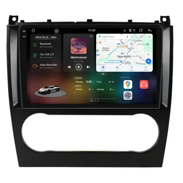 Navigatie Dedicata Mercedes C-Class W203 CLK W209 (2005 - 2009), 2K, 12Gb Ram, 256Gb Stocare, Carplay