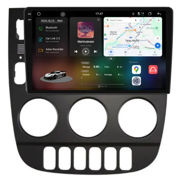 Navigatie Dedicata Mercedes ML W163 (1998-2005), 2K, 12Gb Ram, 256Gb Stocare, Carplay