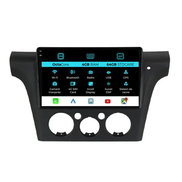 Navigatie Dedicata Mitsubishi Outlander (2001-2005), 10Inch, 4Gb Ram, 64Gb Stocare, Carplay