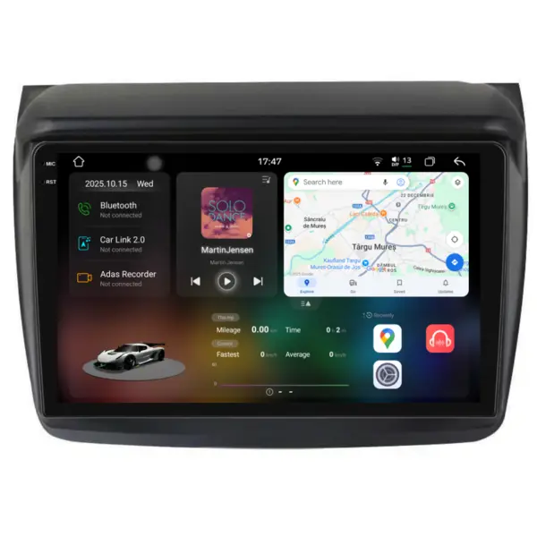 Navigatie Dedicata Mitsubishi Pajero Sport (2006-2013), 2K, 12Gb Ram, 256Gb Stocare, Carplay