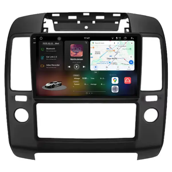 Navigatie Dedicata Nissan Navara (2004-2010), 2K, 12Gb Ram, 256Gb Stocare, Carplay