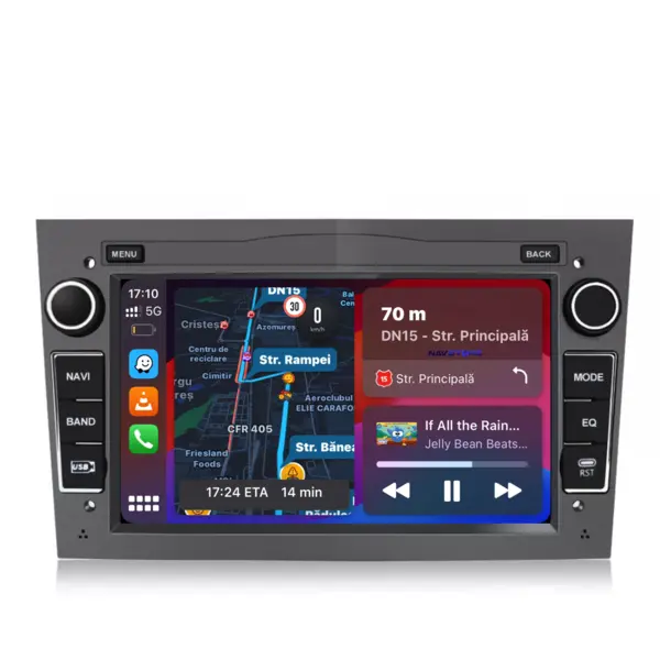 Navigatie Dedicata Opel, 7Inch, 2Gb Ram, 32Gb stocare, Carplay, Gri