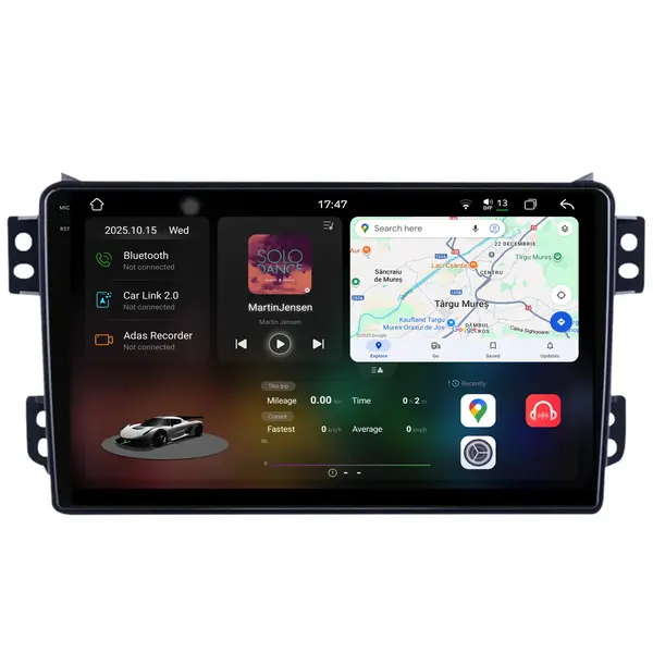 Navigatie Dedicata Opel Agila (2000 - 2014), 2K, 12Gb Ram, 256Gb Stocare, Android Auto, Carplay