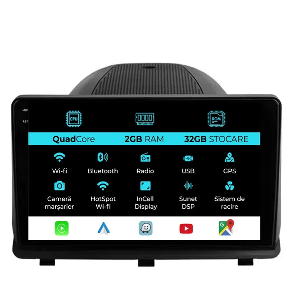 Navigatie Dedicata Opel Antara (2005 - 2015), 9 Inch, 2Gb Ram, 32Gb Stocare, Android Auto, Carplay