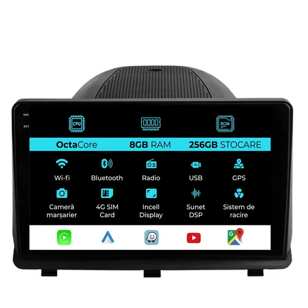 Navigatie Dedicata Opel Antara (2005 - 2015), 9 Inch, 8Gb Ram, 256Gb Stocare, Android Auto, Carplay