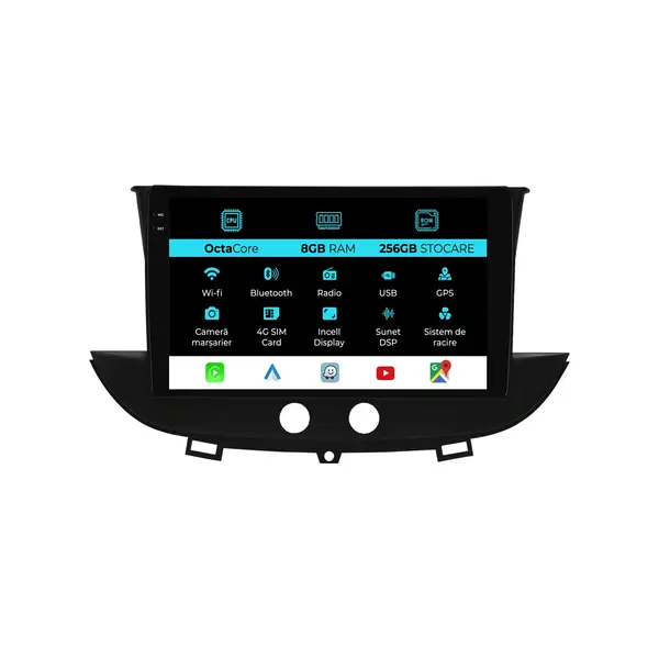 Navigatie Dedicata Opel CrossLand X (2017-2021), 9Inch, 8Gb Ram, 256Gb Stocare, Carplay