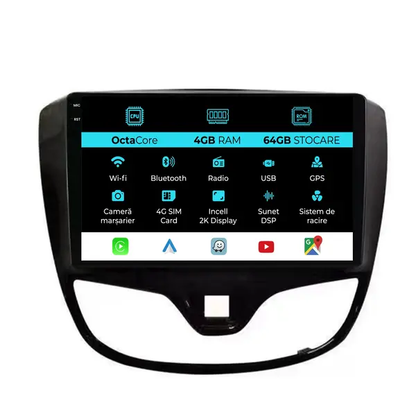 Navigatie Dedicata Opel Karl (2015-2019), 2K, 4Gb Ram, 64Gb Stocare, Carplay