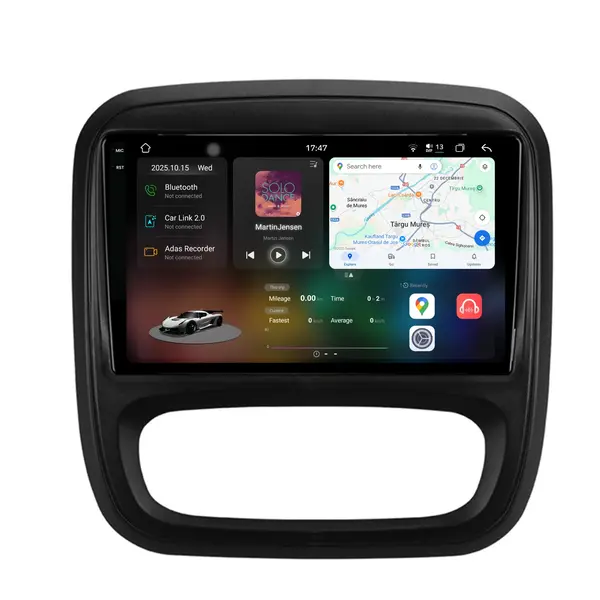 Navigatie Dedicata Opel Vivaro Renault Trafic Fiat Talento (2014 - 2018), 2K, 12Gb Ram, 256Gb stocare, Carplay