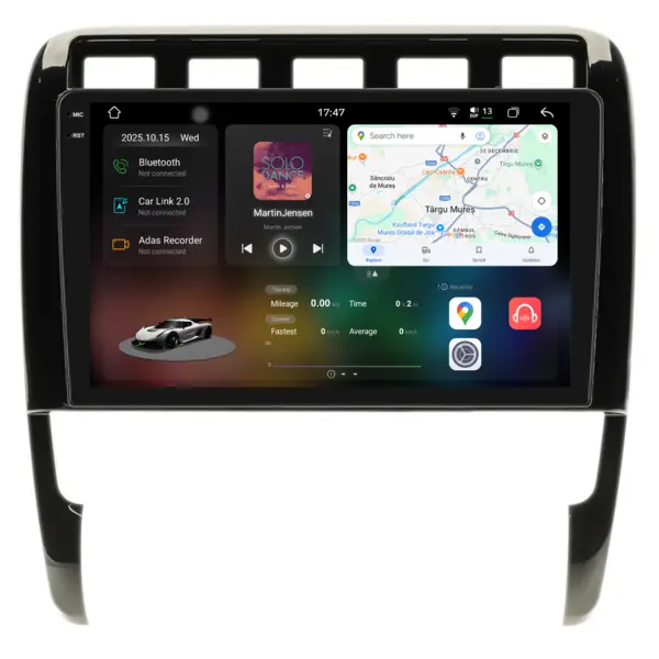Navigatie Dedicata Porsche Cayenne (2002-2010), 2K, 12Gb Ram, 256Gb Stocare, Carplay