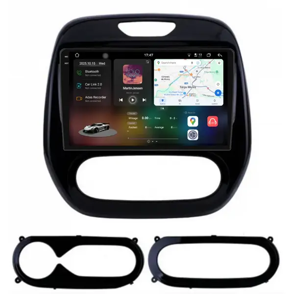 Navigatie Dedicata Renault Captur (2013 - 2017), 2K, 12Gb Ram, 256Gb Stocare, Android Auto, Carplay