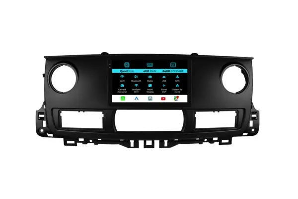 Navigatie Dedicata Renault Master (2004 - 2010), QuadCore, 10 Inch, 4Gb Ram, 64Gb Stocare, Android Auto, Carplay