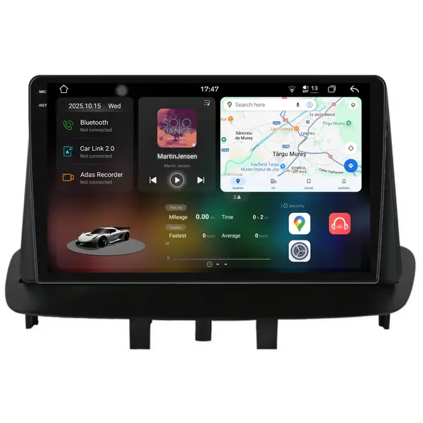 Navigatie Dedicata Renault Megane 3 (2008-2015), 2K, 12Gb Ram, 256Gb stocare, CarPlay