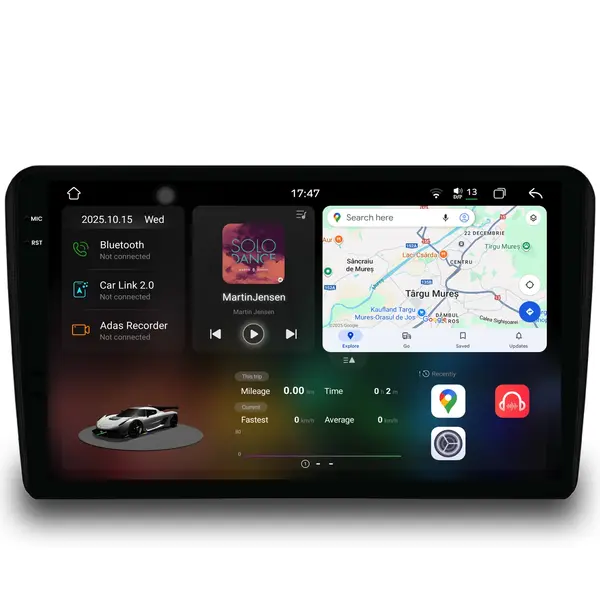Navigatie Dedicata Renault Trafic (2010 - 2014), 2K, 12Gb Ram, 256Gb Stocare, Android Auto, Carplay
