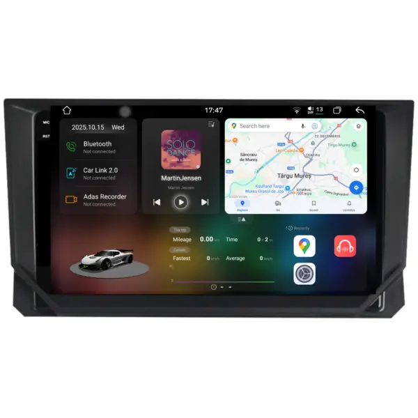 Navigatie Dedicata Seat Ibiza (2017-2025), 2K, 12Gb Ram, 256Gb Stocare, Carplay