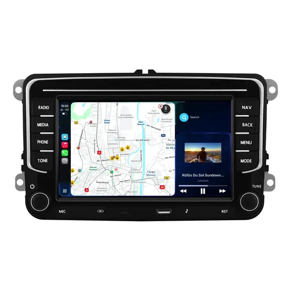 Navigatie Dedicata Skoda, 7Inch, 4Gb Ram, 64Gb stocare, Apple Carplay Android Auto