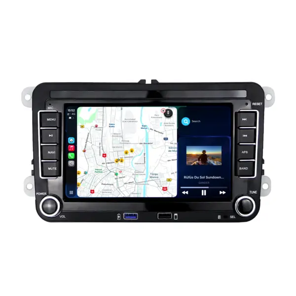 Navigatie Dedicata Skoda, 7Inch, 4Gb Ram, 64Gb stocare, Apple Carplay Android Auto