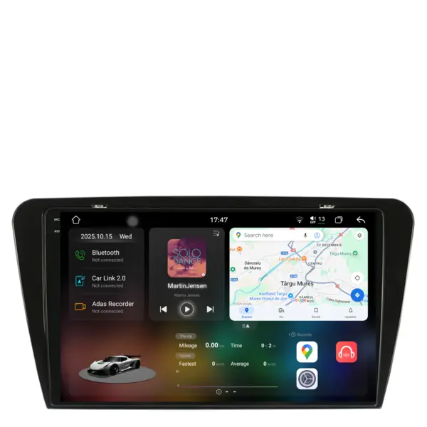Navigatie Dedicata Skoda Octavia 3 (2013-2018), 2K, 12Gb Ram, 256Gb Stocare, Carplay