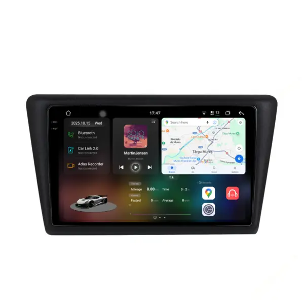 Navigatie Dedicata Skoda Rapid (2011-2019), 2K, 12Gb Ram, 256Gb Stocare, Carplay