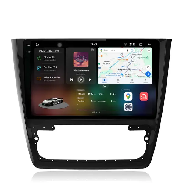 Navigatie Dedicata Skoda Yeti (2009-2017), 2K, 12Gb Ram, 256Gb Stocare, Carplay