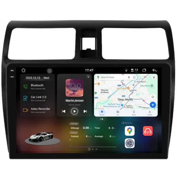 Navigatie Dedicata Suzuki Swift (2003-2010), 2K, 12Gb Ram, 256Gb Stocare, Carplay