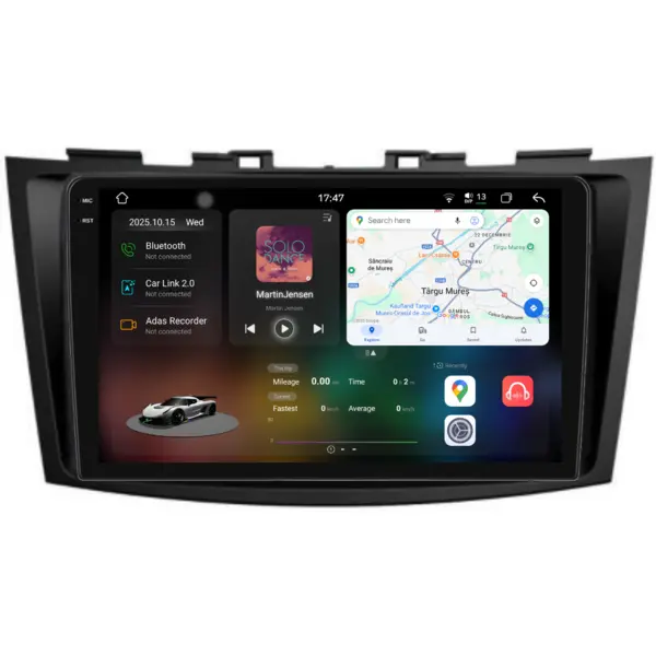 Navigatie Dedicata Suzuki Swift (2003 - 2010), 2K, 12Gb Ram, 256Gb Stocare, Android Auto, Carplay