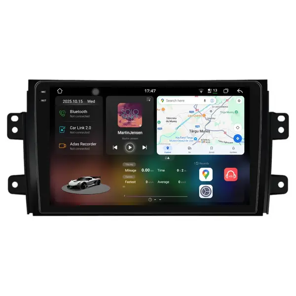 Navigatie Dedicata Suzuki SX4 (2006 - 2014), 2K, 12Gb Ram, 256Gb Stocare, Android Auto, Carplay