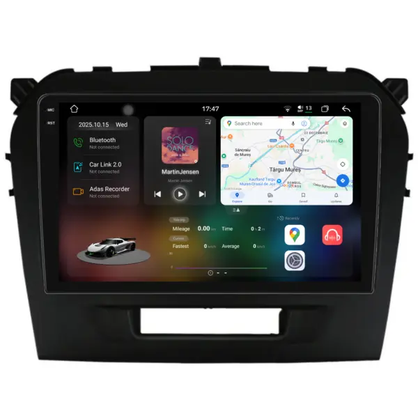 Navigatie Dedicata Suzuki Vitara (2014-2019), 2K, 12Gb Ram, 256Gb Stocare, Carplay