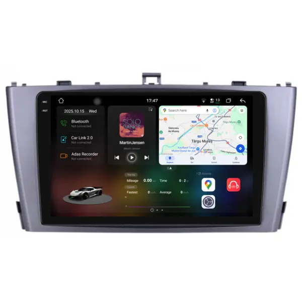 Navigatie Dedicata Toyota Avensis (2008-2015), 2K, 12Gb Ram, 256Gb Stocare, Carplay