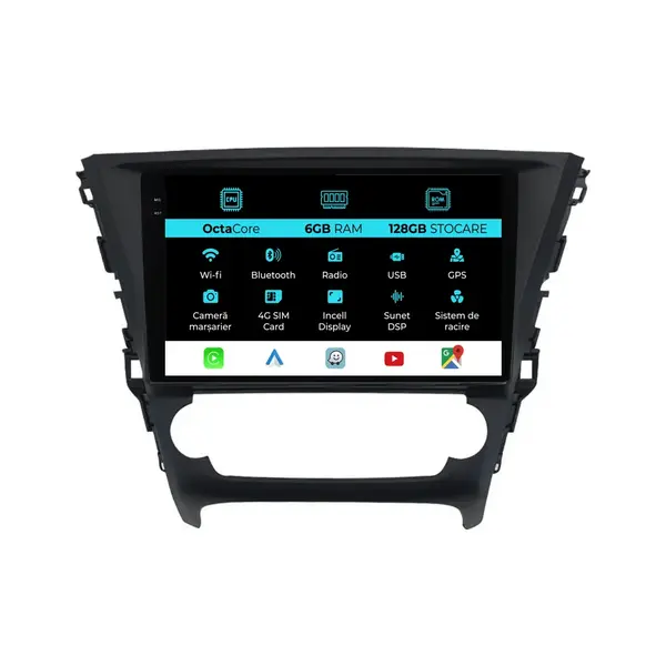 Navigatie Dedicata Toyota Avensis (2008 - 2015), 9 Inch, 6Gb Ram, 128Gb Stocare, Android Auto, Carplay