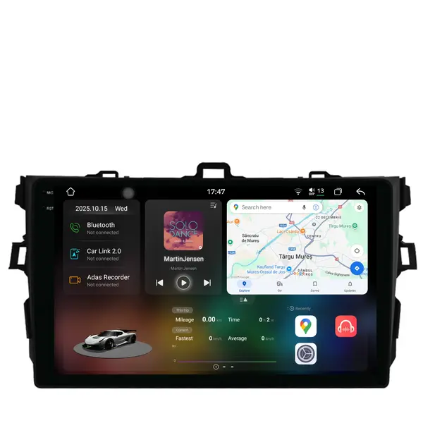 Navigatie Dedicata Toyota Corolla (2006-2013), 2K, 12Gb Ram, 256Gb Stocare, Carplay