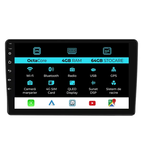 Navigatie Dedicata Toyota Land Cruiser J100 (1998 - 2002), 9 Inch, 4Gb Ram, 64Gb Stocare, Android Auto, Carplay