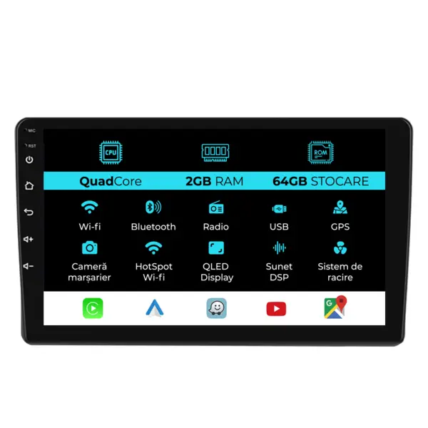 Navigatie Dedicata Toyota Land Cruiser J100 (1998 - 2002), 9 Inch, 2Gb Ram, 64Gb Stocare, Android Auto, Carplay