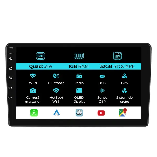 Navigatie Dedicata Toyota Land Cruiser J100 (1998 - 2002), 9Inch, 1Gb Ram, 32Gb Stocare, Carplay
