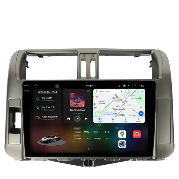 Navigatie Dedicata Toyota Land Cruiser Prado J150 (2009-2013), 2K, 12Gb Ram, 256Gb Stocare, Carplay