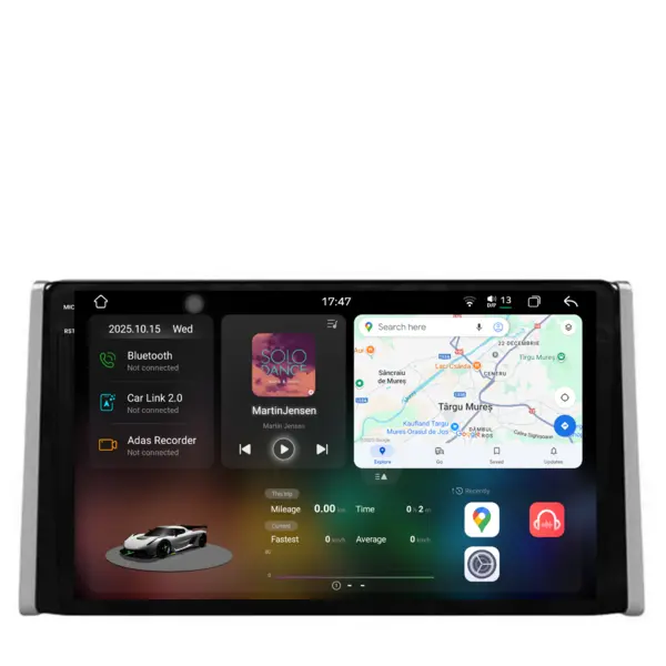 Navigatie Dedicata Toyota Rav4 (2018-2024), 2K, 12Gb Ram, 256Gb Stocare, Carplay