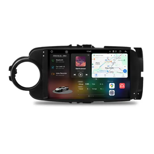 Navigatie Dedicata Toyota Yaris (2011-2018), 2K, 12Gb Ram, 256Gb Stocare, Carplay